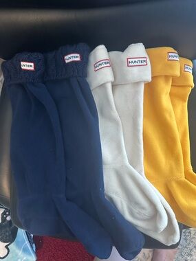 3 pairs Hunter Rain Boot Welly Socks